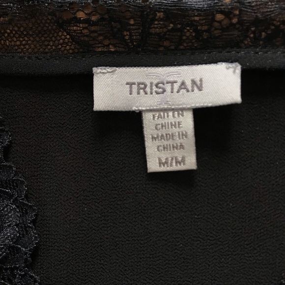 Black transparent blouse with lace - Picture 5 of 5